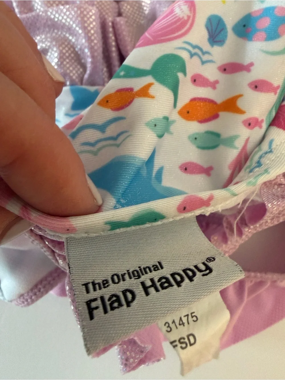 Flap Happy Mindy Crossback Swimsuit Fantasea Size 2T Swim Beach Summer Cute